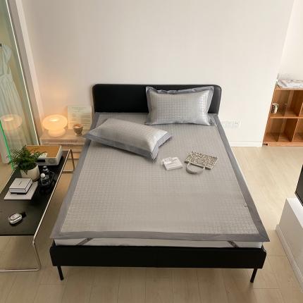 昔可 2022新款900D水洗提花养生凉席 复古几何