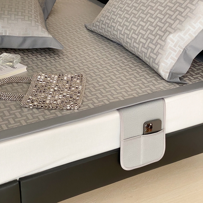 91家纺网 家纺一手货源 找家纺 昔可 2022新款900D水洗提花养生凉席 复古几何