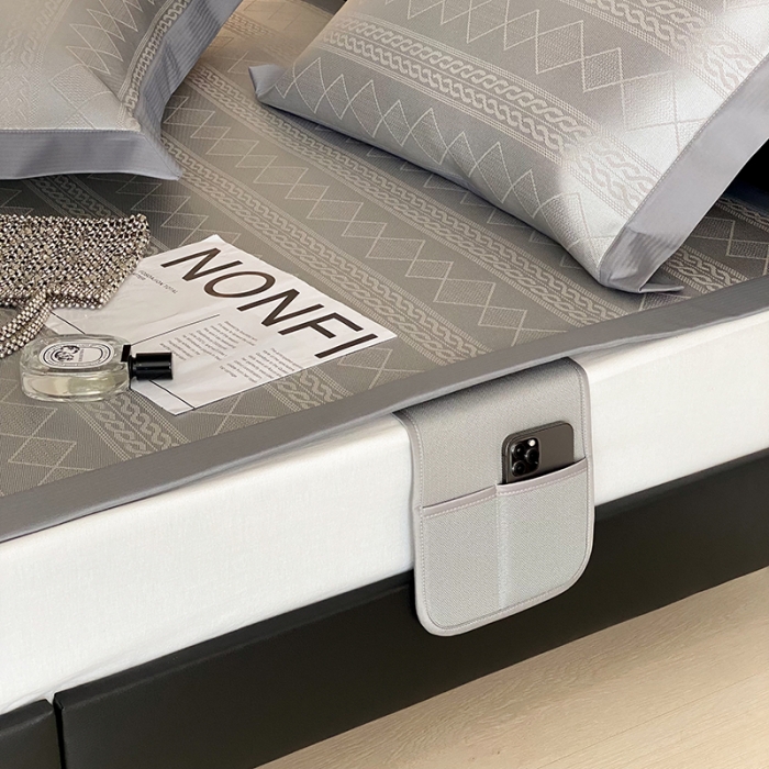 91家纺网 家纺一手货源 找家纺 昔可 2022新款900D水洗提花养生凉席 麦穗纹