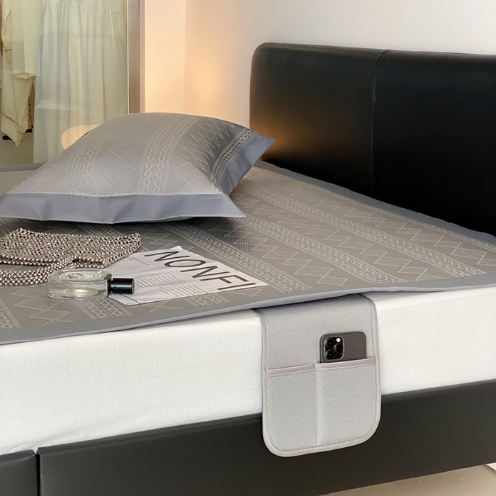 91家纺网 家纺一手货源 找家纺 昔可 2022新款900D水洗提花养生凉席 麦穗纹