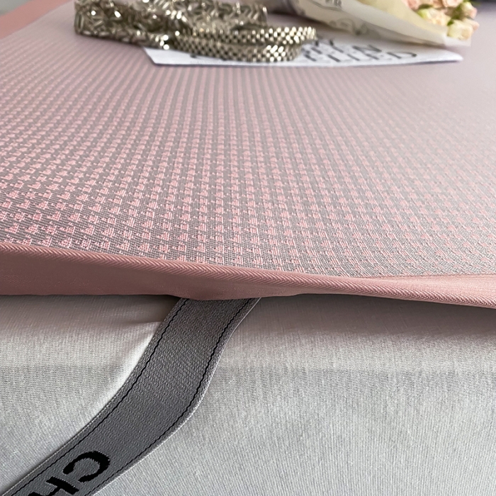 91家纺网 家纺一手货源 找家纺 昔可 2022新款900D水洗提花养生凉席 小千鸟格-粉