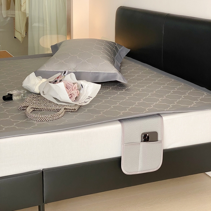 91家纺网 家纺一手货源 找家纺 昔可 2022新款900D水洗提花养生凉席 雅致