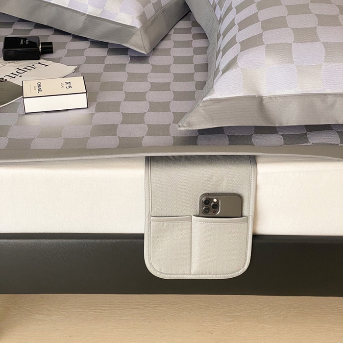 91家纺网 家纺一手货源 找家纺 昔可 2022新款900D水洗提花养生凉席 异形格-紫