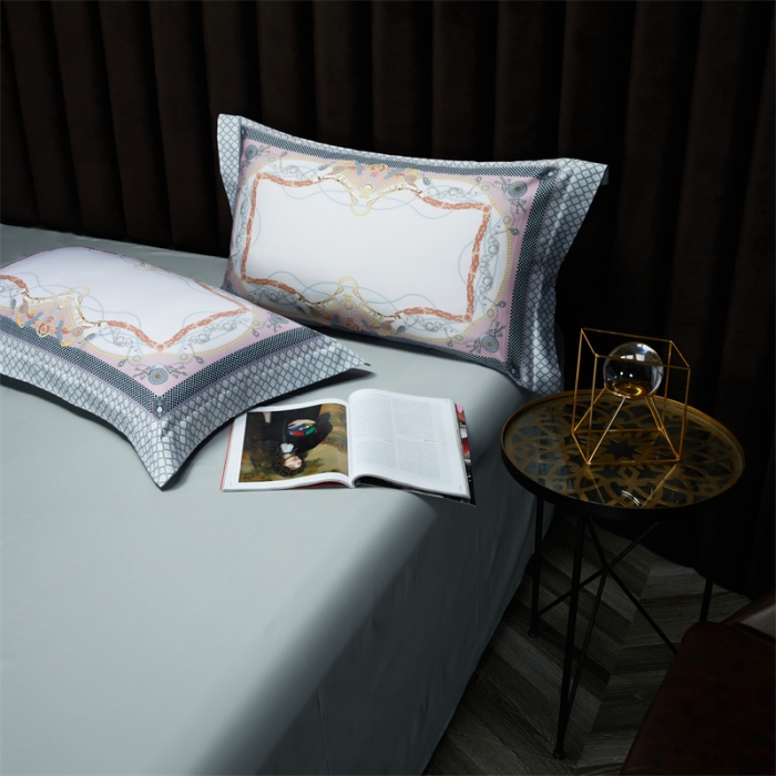 91家纺网 家纺一手货源 找家纺 缔缦家纺 2022新款长绒棉数码印花四件套 安琪