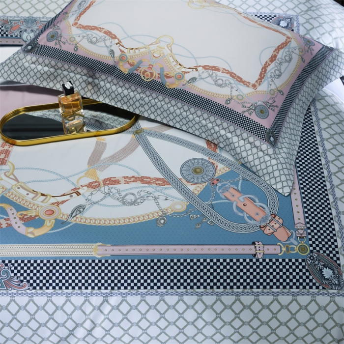 91家纺网 家纺一手货源 找家纺 缔缦家纺 2022新款长绒棉数码印花四件套 安琪