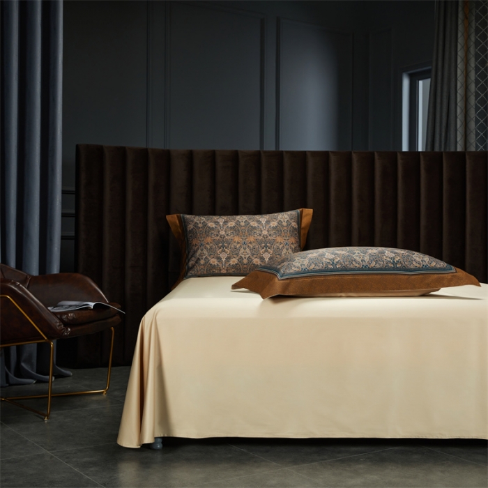 91家纺网 家纺一手货源 找家纺 缔缦家纺 2022新款长绒棉数码印花四件套 菲欧娜