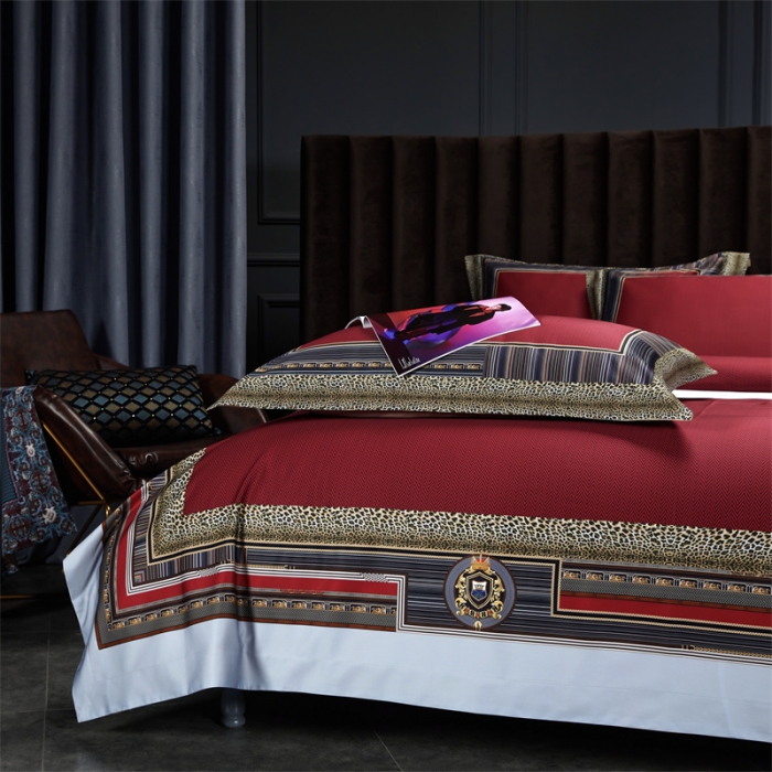 91家纺网 家纺一手货源 找家纺 缔缦家纺 2022新款长绒棉数码印花四件套 温莎