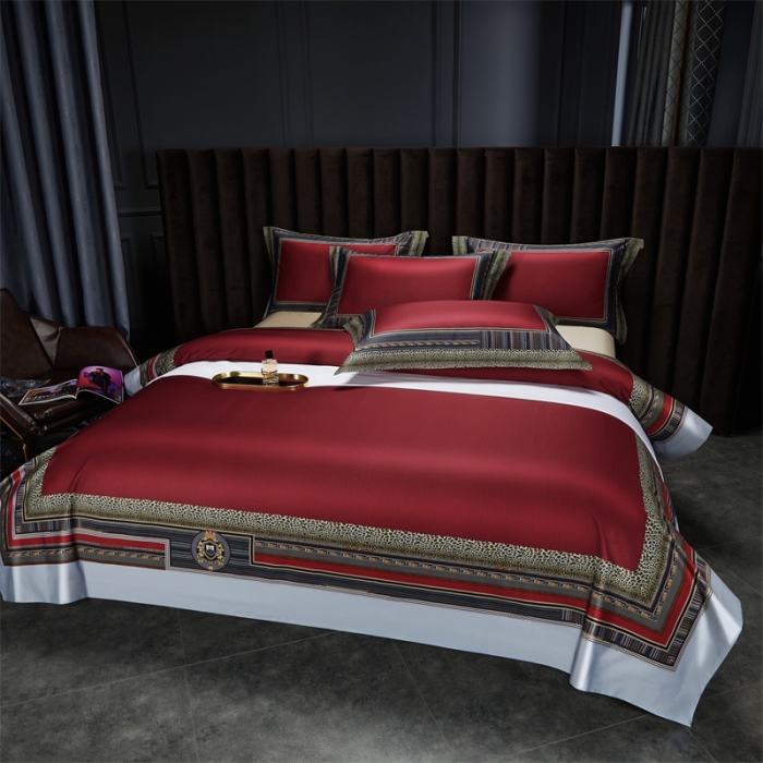 91家纺网 家纺一手货源 找家纺 缔缦家纺 2022新款长绒棉数码印花四件套 温莎