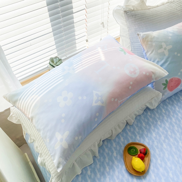 91家纺网 家纺一手货源 找家纺 优彩 2022新款全棉13372油画风系列四件套 恋爱旋律