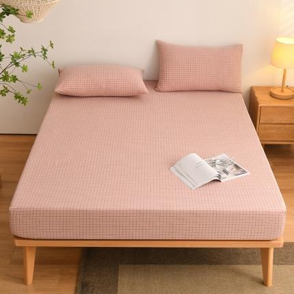 91家纺网 家纺一手货源 找家纺 （总）雪云美 2024新款A类色织纯棉水洗棉100%新疆棉全棉床笠