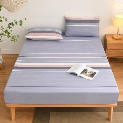 91家纺网 家纺一手货源 找家纺 （总）雪云美 2024新款A类色织纯棉水洗棉100%新疆棉全棉床笠