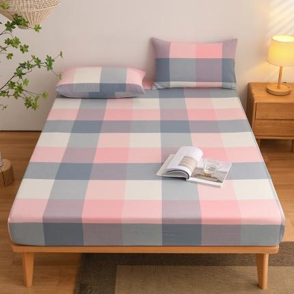 91家纺网 家纺一手货源 找家纺 （总）雪云美 2024新款A类色织纯棉水洗棉100%新疆棉全棉床笠