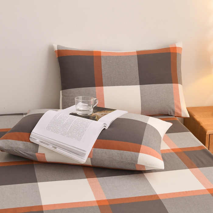 91家纺网 家纺一手货源 找家纺 （总）雪云美 2024新款A类色织纯棉水洗棉100%新疆棉全棉床笠