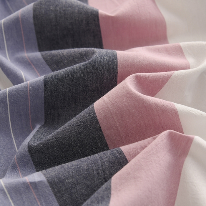 91家纺网 家纺一手货源 找家纺 雪云美 2024新款A类色织纯棉水洗棉100%新疆棉全棉床笠 格林兰