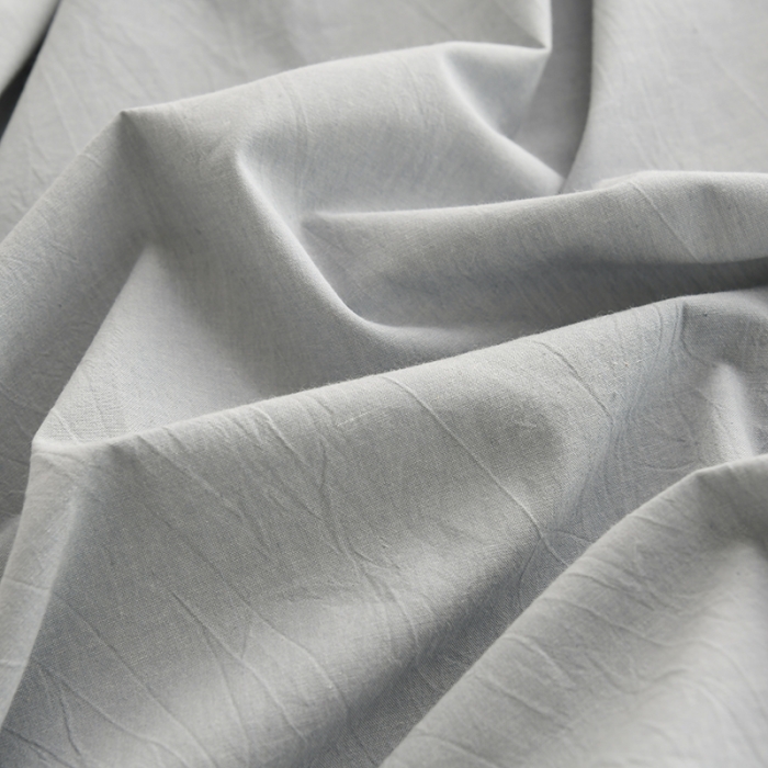 91家纺网 家纺一手货源 找家纺 雪云美 2024新款A类色织纯棉水洗棉100%新疆棉全棉床笠 清雅蓝