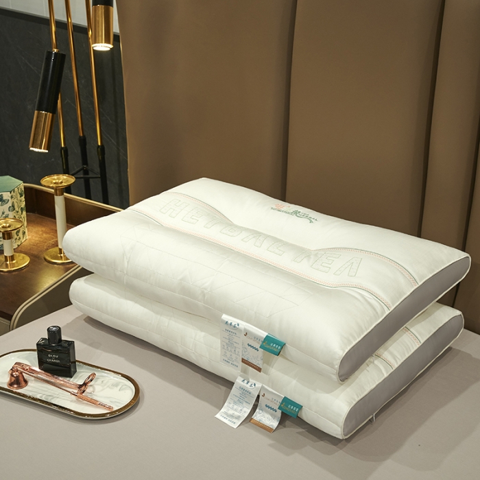 91家纺网 家纺一手货源 找家纺 赛格时代家居 花草茶 养生枕 定型羽丝绒枕 枕芯