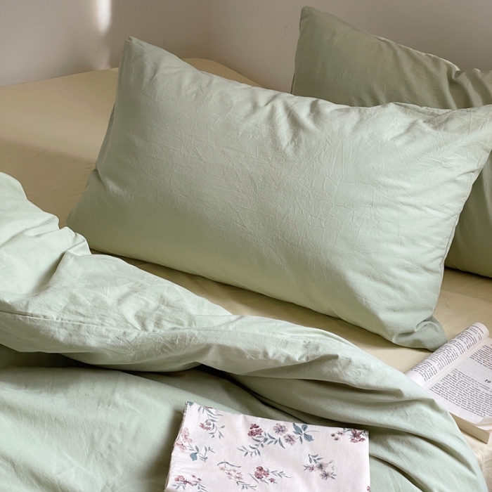 91家纺网 家纺一手货源 找家纺 总梦享生活2022新款40s全棉水洗棉四件套纯棉碎花混搭系列