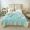 91家纺网 家纺一手货源 找家纺 澳洲羽 2024新款小清新铂金棉单夏被及四件套 山茶花-水绿