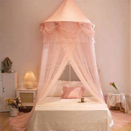 91家纺网 家纺一手货源 找家纺 (总) 乐蔻家纺 2025款蕾丝半圆吊顶蚊帐