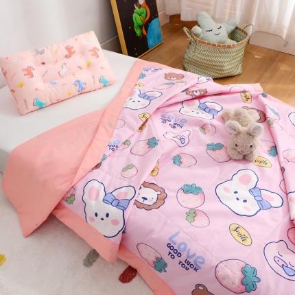 91家纺网 家纺一手货源 找家纺 (总)美真 2023儿童夏凉被夏季女孩卡通空调被全棉幼儿园被