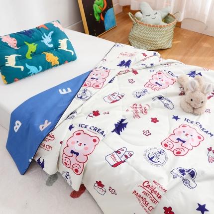 91家纺网 家纺一手货源 找家纺 (总)美真 2023儿童夏凉被夏季女孩卡通空调被全棉幼儿园被