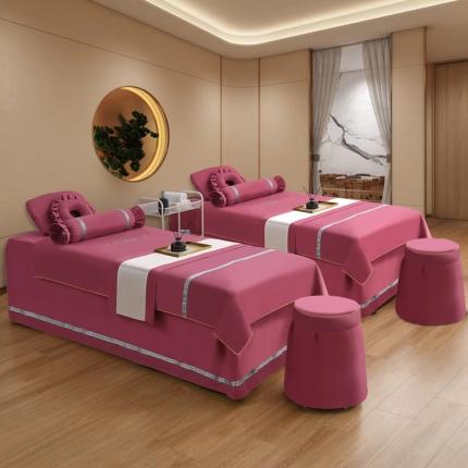 91家纺网 家纺一手货源 找家纺 （总）莉人坊 2023彩棉麻美容床罩四件套批发