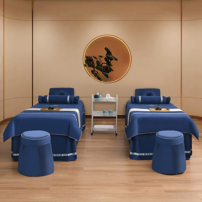 91家纺网 家纺一手货源 找家纺 （总）莉人坊 2023彩棉麻美容床罩四件套批发