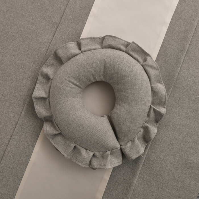 91家纺网 家纺一手货源 找家纺 莉人坊 2023彩棉麻美容床罩四件套批发 赫莲娜灰