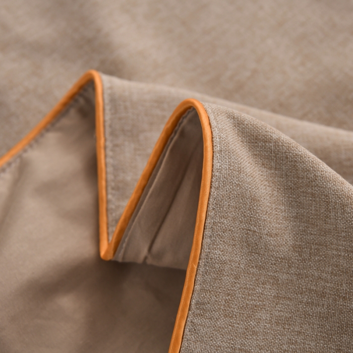 91家纺网 家纺一手货源 找家纺 莉人坊 2023彩棉麻美容床罩四件套批发 香奈尔驼