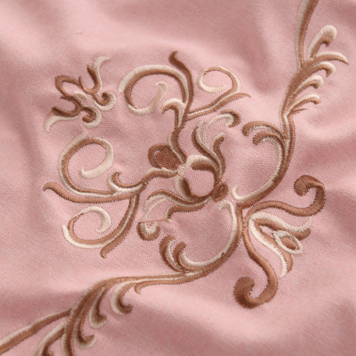 91家纺网 家纺一手货源 找家纺 莉人坊 2023彩棉麻美容床罩四件套批发 雅诗玉粉