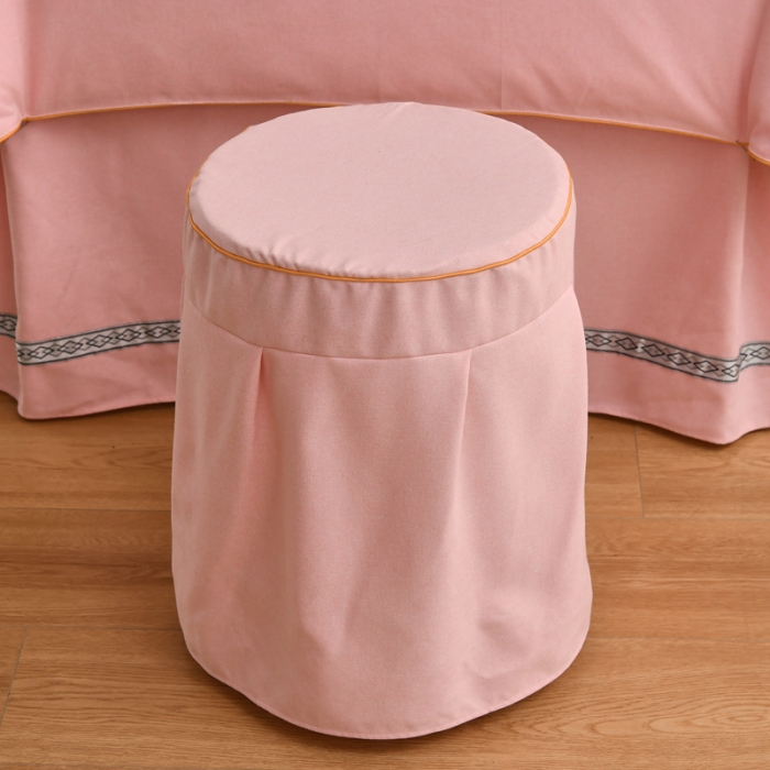 91家纺网 家纺一手货源 找家纺 莉人坊 2023彩棉麻美容床罩四件套批发 雅诗玉粉