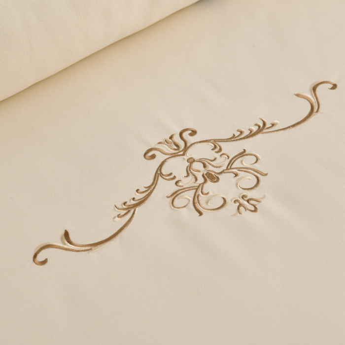 91家纺网 家纺一手货源 找家纺 莉人坊 2023彩棉麻美容床罩四件套批发 伊丽米黄