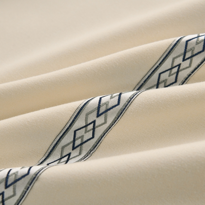 91家纺网 家纺一手货源 找家纺 莉人坊 2023彩棉麻美容床罩四件套批发 伊丽米黄