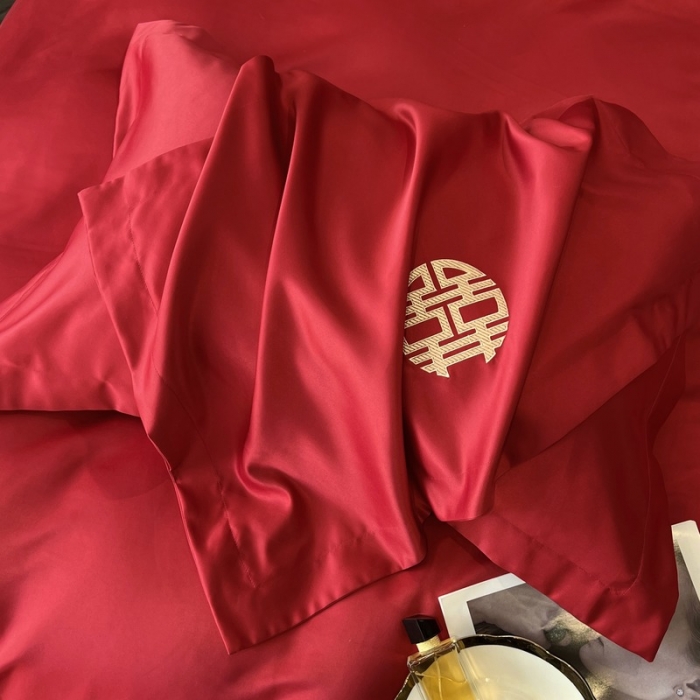 91家纺网 家纺一手货源 找家纺 优悦 2022新款亲肤澳棉（140克聚酯纤维）婚庆系列 百年好合