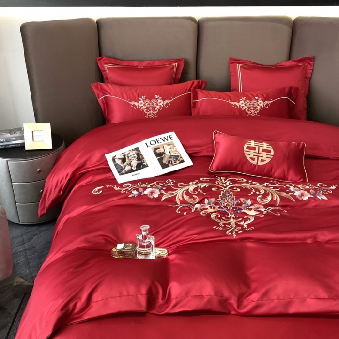 91家纺网 家纺一手货源 找家纺 优悦 2022新款亲肤澳棉（140克聚酯纤维）婚庆系列 花开富贵