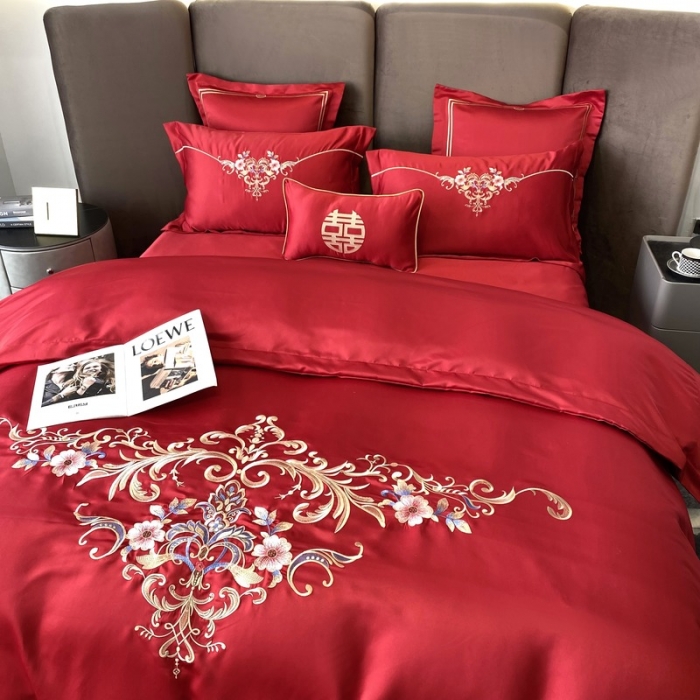 91家纺网 家纺一手货源 找家纺 优悦 2022新款亲肤澳棉（140克聚酯纤维）婚庆系列 花开富贵