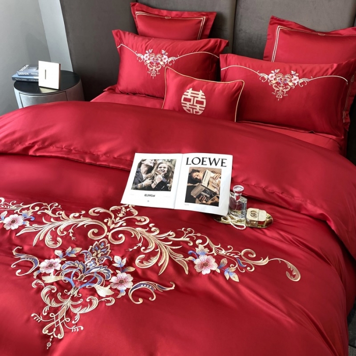 91家纺网 家纺一手货源 找家纺 优悦 2022新款亲肤澳棉（140克聚酯纤维）婚庆系列 花开富贵