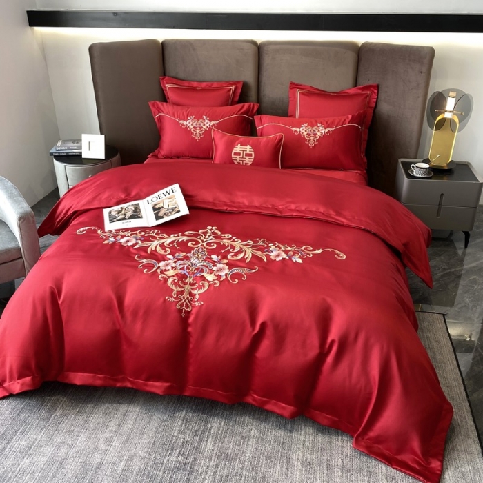 91家纺网 家纺一手货源 找家纺 优悦 2022新款亲肤澳棉（140克聚酯纤维）婚庆系列 花开富贵