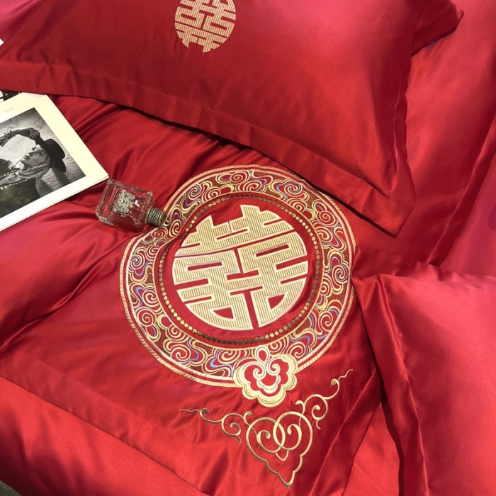 91家纺网 家纺一手货源 找家纺 优悦 2022新款亲肤澳棉（140克聚酯纤维）婚庆系列 永结同心