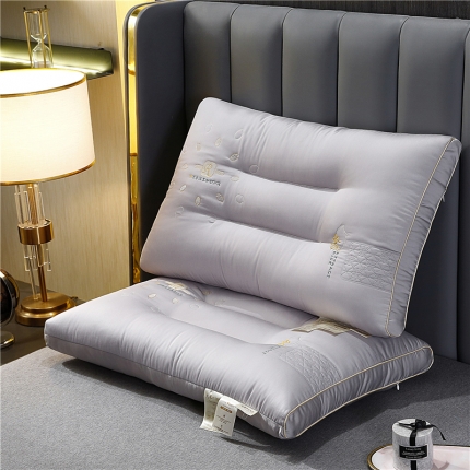 91家纺网 家纺一手货源 找家纺 (总) 赛格时代家居 生物基大米羽丝绒枕 舒适 定型绣花枕芯