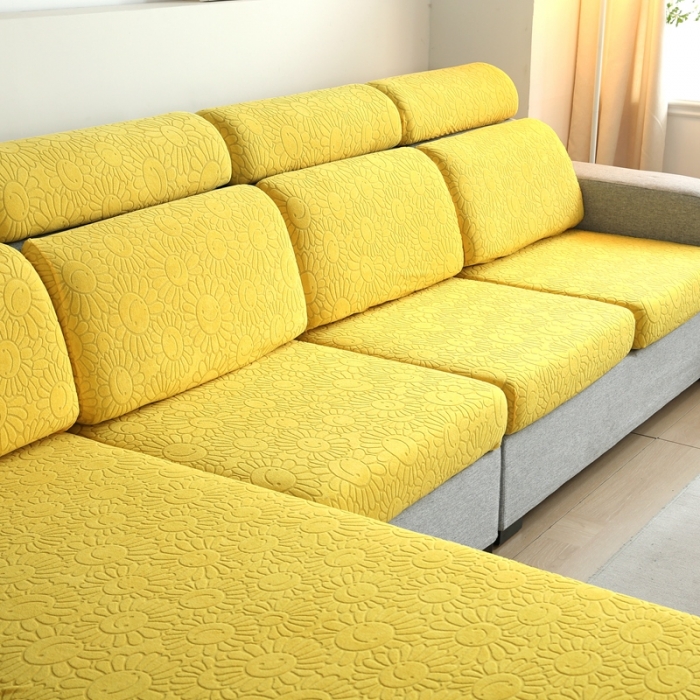 91家纺网 家纺一手货源 找家纺 （总）千彤沙发垫 2022新款提花太阳花系列沙发套