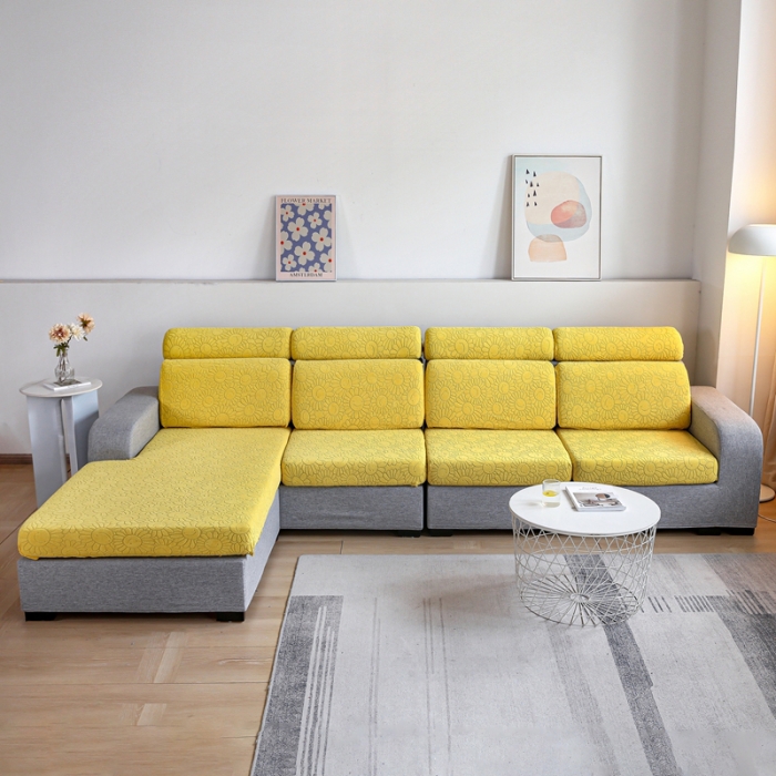 91家纺网 家纺一手货源 找家纺 （总）千彤沙发垫 2022新款提花太阳花系列沙发套