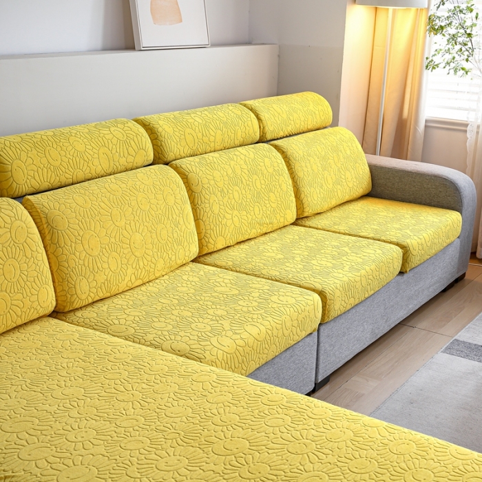 91家纺网 家纺一手货源 找家纺 （总）千彤沙发垫 2022新款提花太阳花系列沙发套