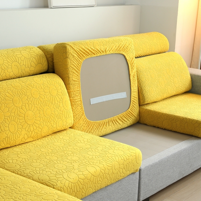 91家纺网 家纺一手货源 找家纺 （总）千彤沙发垫 2022新款提花太阳花系列沙发套