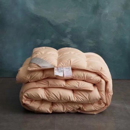 91家纺网 家纺一手货源 找家纺 （总）金麦家纺 2022新款水洗白鹅绒扭花款羽绒被（可定制）
