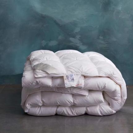 91家纺网 家纺一手货源 找家纺 （总）金麦家纺 2022新款水洗白鹅绒扭花款羽绒被（可定制）