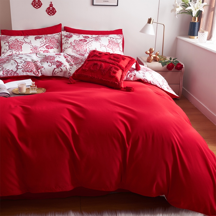 91家纺网 家纺一手货源 找家纺 用心 2022新款爆款家居数码印花四件套 爱丽丝