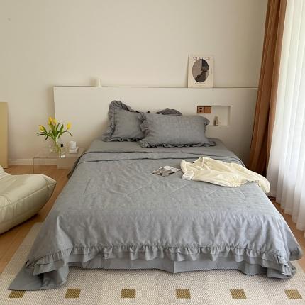 91家纺网 家纺一手货源 找家纺 （总）昔可 2022新款60支水洗棉华夫格夏被