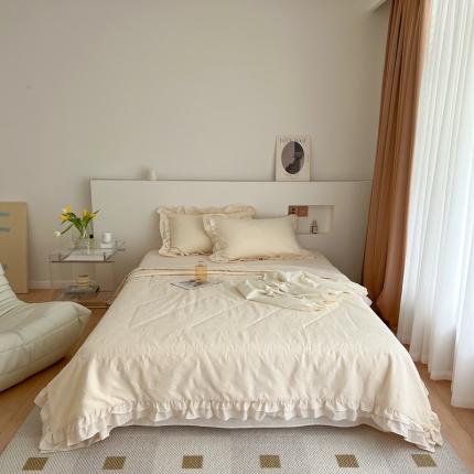 91家纺网 家纺一手货源 找家纺 （总）昔可 2022新款60支水洗棉华夫格夏被