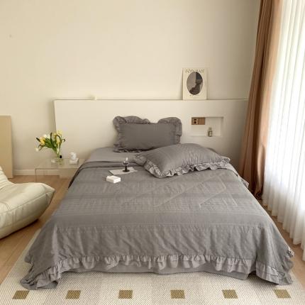 91家纺网 家纺一手货源 找家纺 （总）昔可 2022新款60支水洗棉华夫格夏被